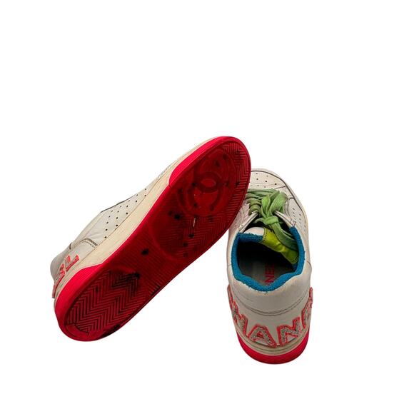Chanel 2020 Interlocking Neon Women's CC Logo Sneakers 39 - Picture 8 of 8